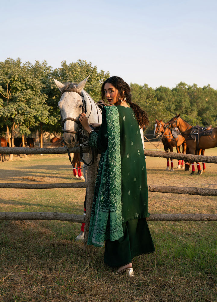 Manzil by Rashid Textiles Unstitched Embroidered Khaddar 3 Piece Suit RT26UKM D-1038 - Winter Collection
