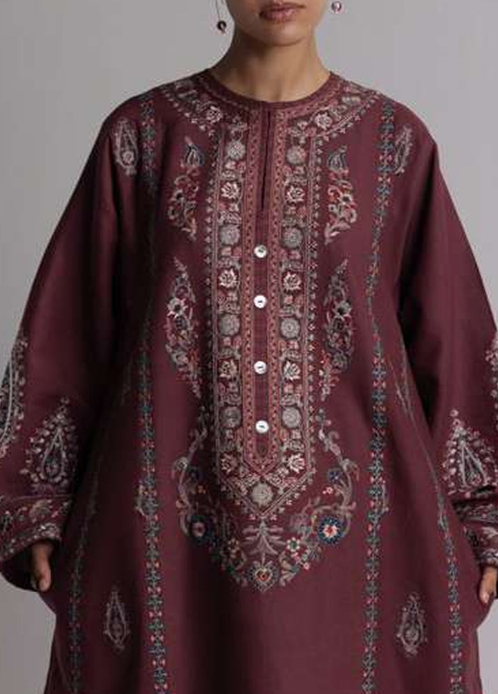 Coco by Zara Shahjahan Unstitched Khaddar 3 Piece Suit CZS26UKW SARD 1A - Winter Collection