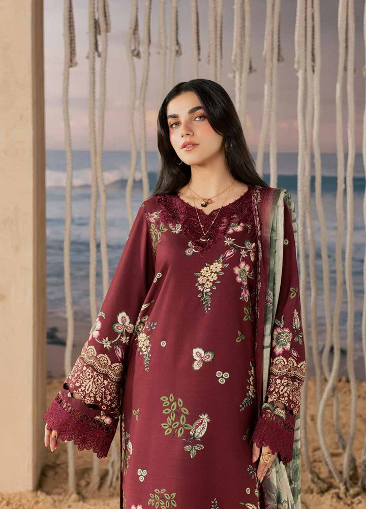 Daily Delights by Nureh Unstitched Embroidered Viscose Slub 3 Piece Suit NU26UDD DD-40 - Casual Collection