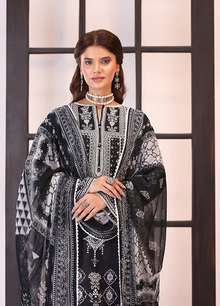 La Elise Women Unstitched Embroidered Lawn 3 Piece Suit 0001209 Zara - Casual Collection