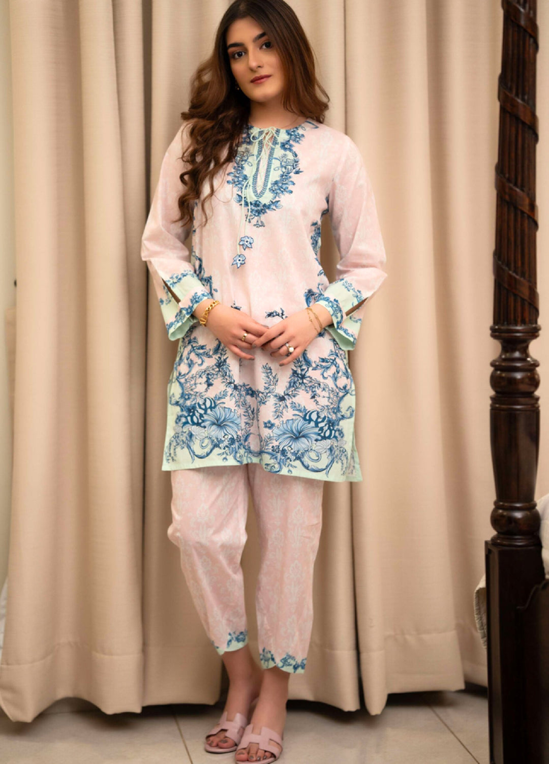 Raniahs by Laaleh RTW Printed Cotton Lawn 2 Piece Suit LAH26PR English Garden Reverie - Casual Collection