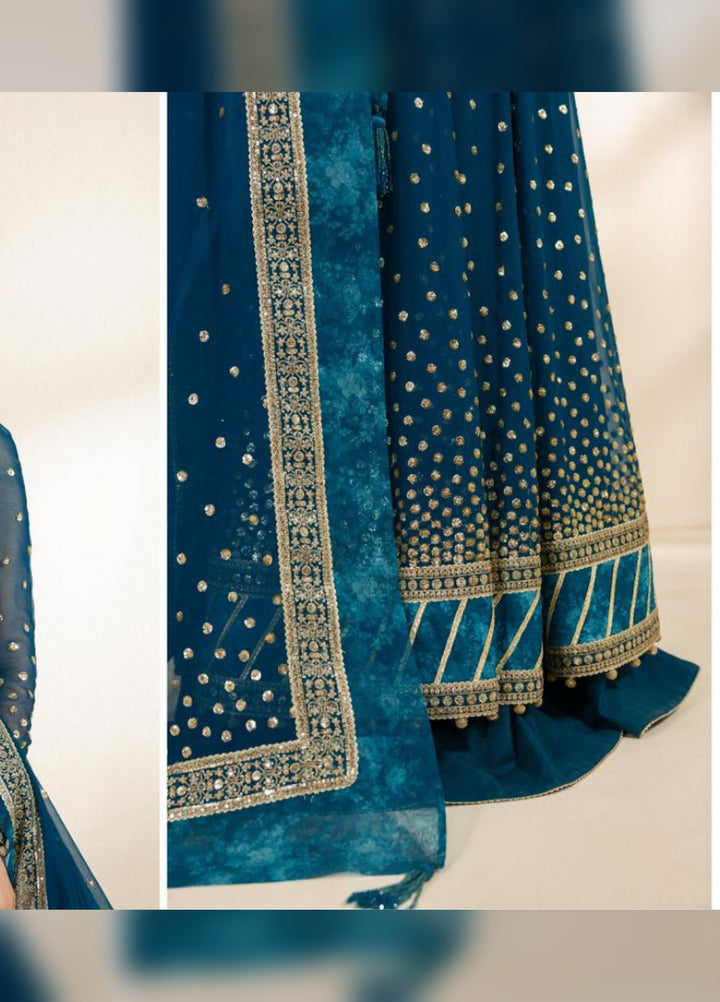 Meraki by Zarif Unstitched Embroidered Chiffon 3 Piece Suit ZR26UCM  ZENIA 08 - Festive Collection