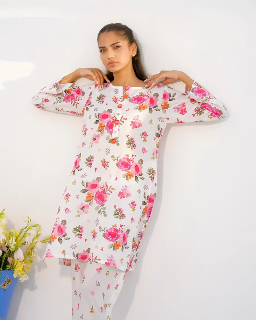 Dhaga Women Pret Printed 2 Piece Lawn Matching Separate FW24DSP008 - Summer Collection