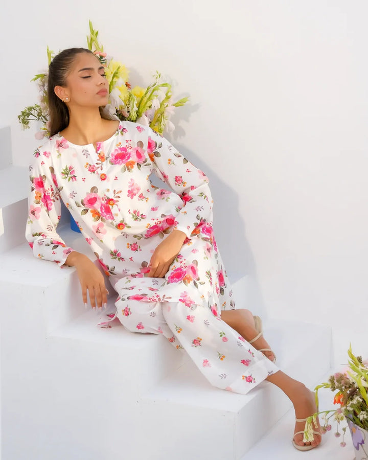 Dhaga Women Pret Printed 2 Piece Lawn Matching Separate FW24DSP008 - Summer Collection