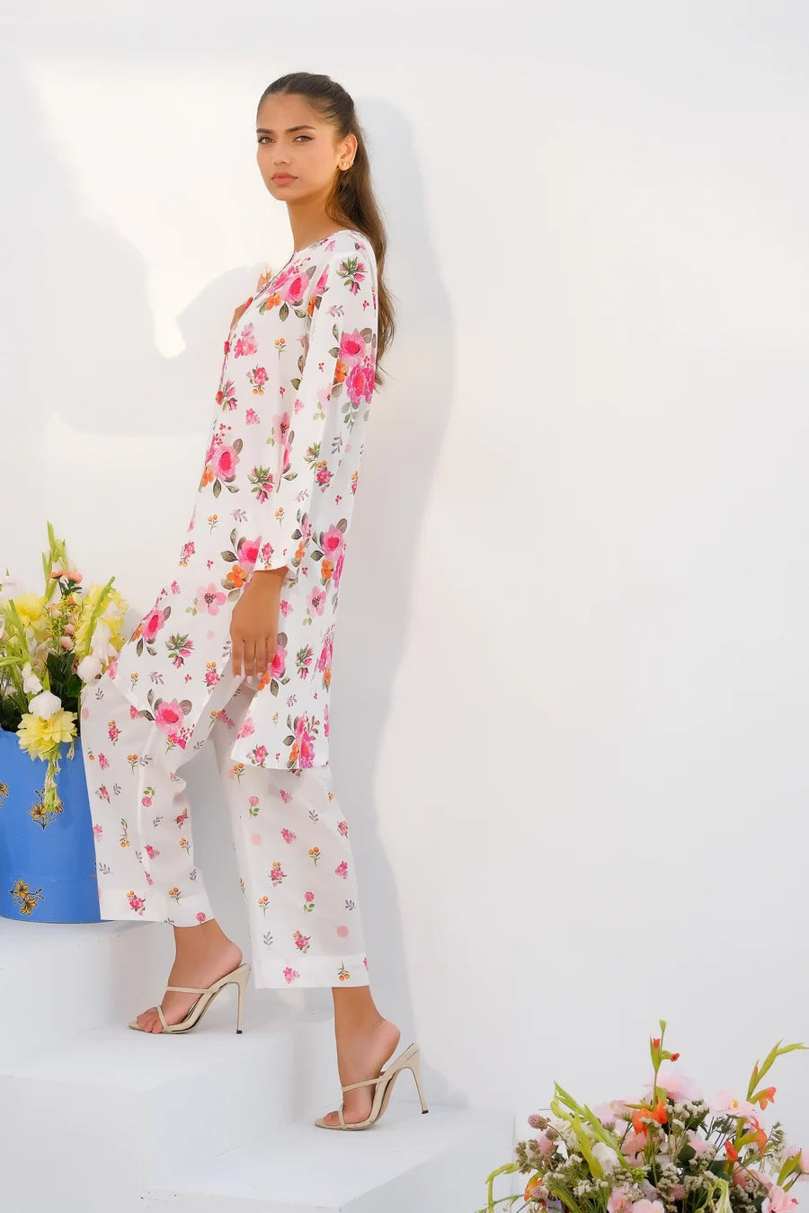 Dhaga Women Pret Printed 2 Piece Lawn Matching Separate FW24DSP008 - Summer Collection