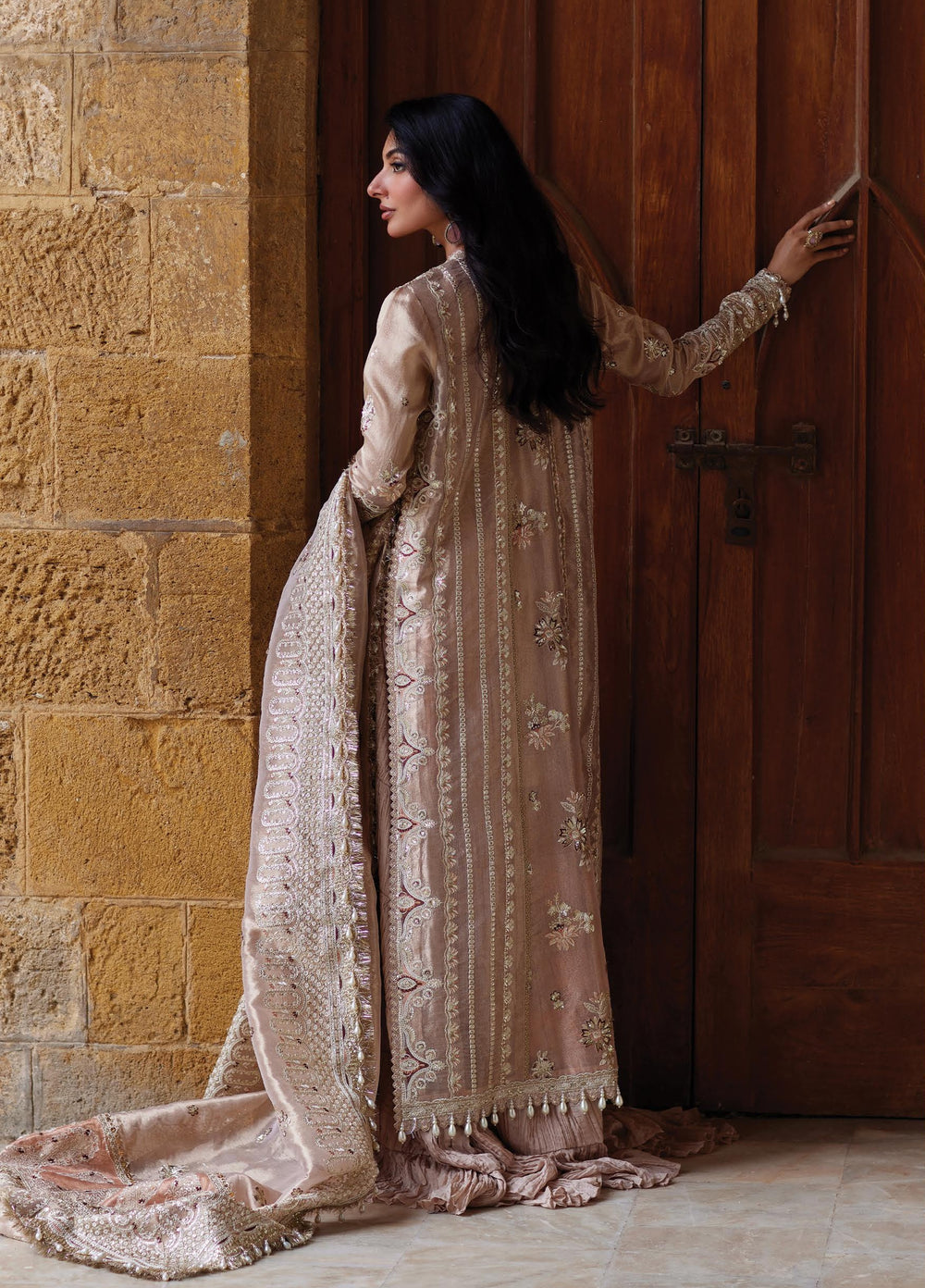 Dastangoi by Afrozeh Unstitched Embroidered Zari 3 Piece Suit AF26UDW RANG-E-DASTAAN FW01217 - Wedding Collection