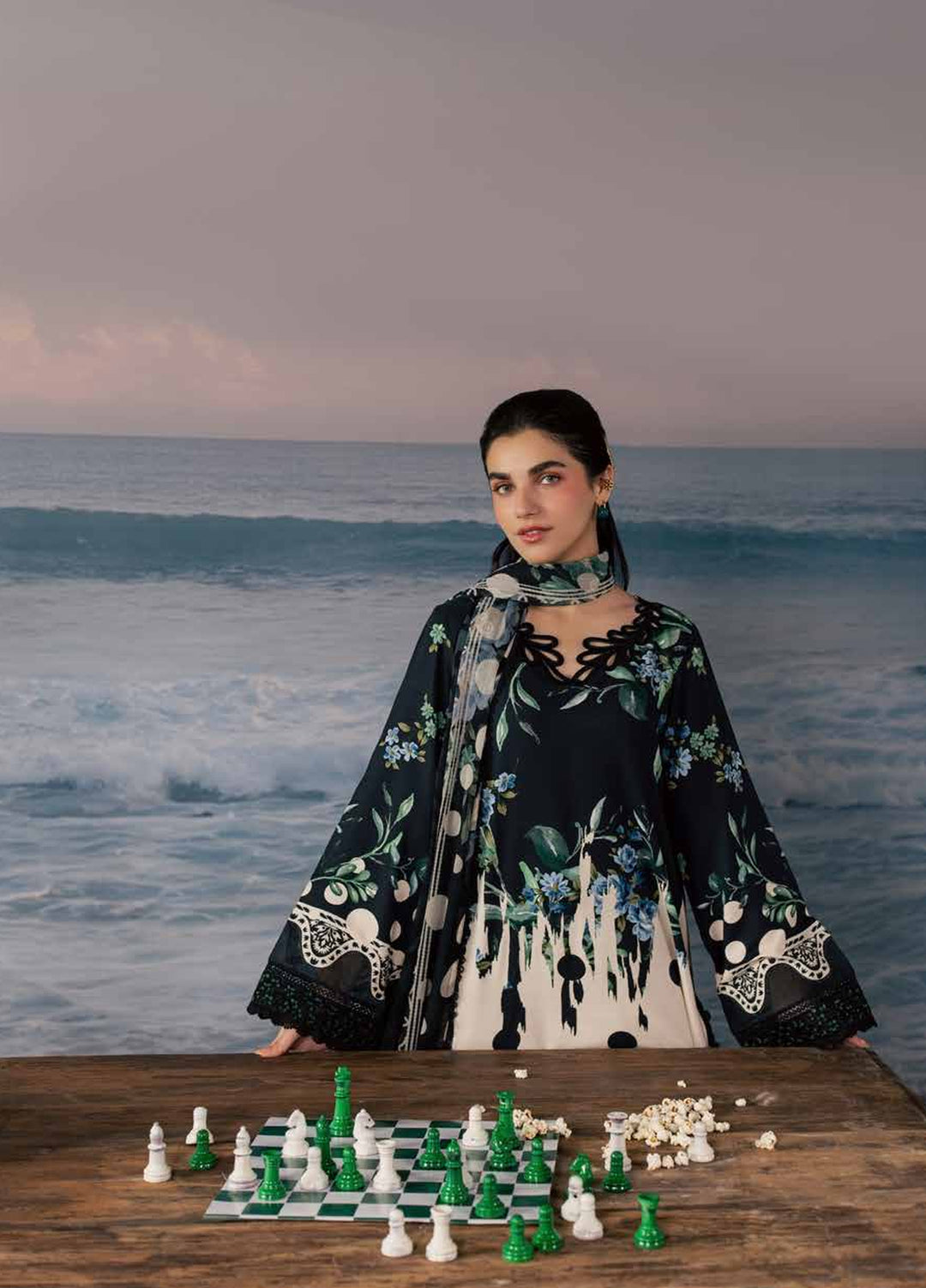 Daily Delights by Nureh Unstitched Embroidered Viscose Slub 3 Piece Suit NU26UDD DD-39 - Casual Collection