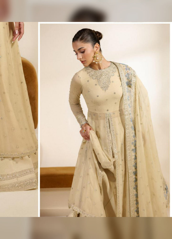 Meraki by Zarif Unstitched Embroidered Chiffon 3 Piece Suit ZR26UCM DARYA 09 - Festive Collection