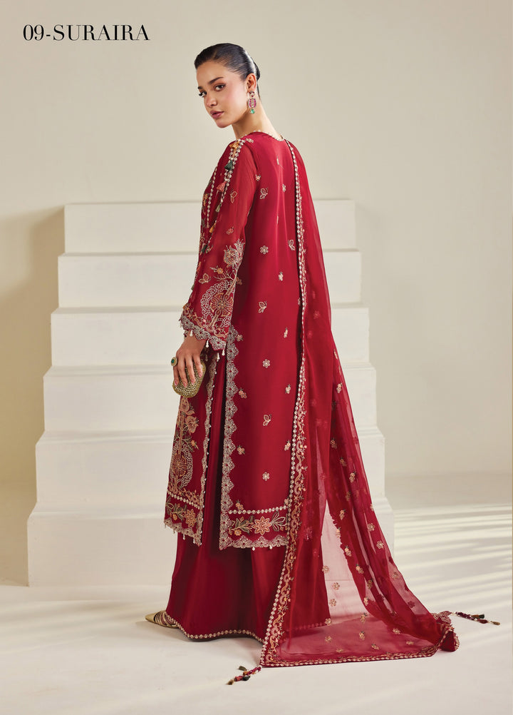 Dhaagay by Alizeh Fashion Unstitched Embroidered Chiffon 3 Piece Suit AF26UCD AF-DHG-5053 Suraira - Festive Collection