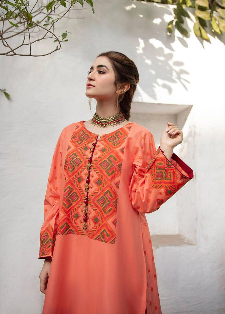 Garnet Clothing Pret Luxury Pret Screen Printed Lawn Shirt MAHENUR