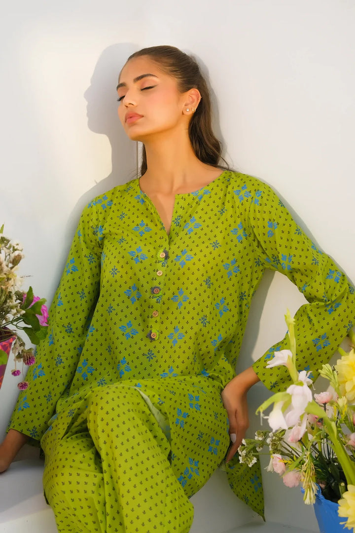 Dhaga Women Pret Printed 2 Piece Lawn Matching Separate FW24DSP009 - Summer Collection