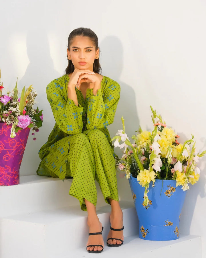 Dhaga Women Pret Printed 2 Piece Lawn Matching Separate FW24DSP009 - Summer Collection