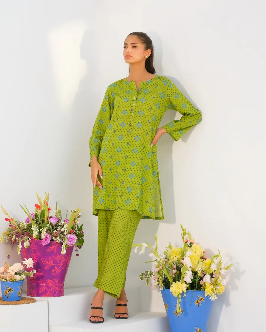 Dhaga Women Pret Printed 2 Piece Lawn Matching Separate FW24DSP009 - Summer Collection