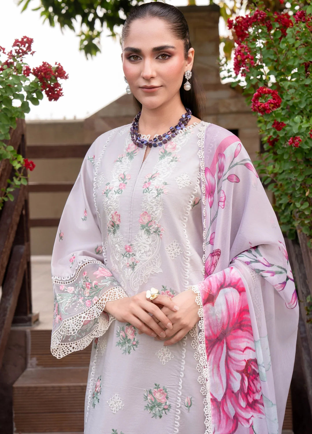 Chandan Nagri RTW Embroidered Lawn 3 Piece Suit Verdant Glow - Casual Collection