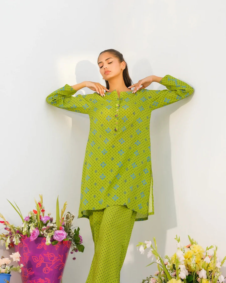 Dhaga Women Pret Printed 2 Piece Lawn Matching Separate FW24DSP009 - Summer Collection