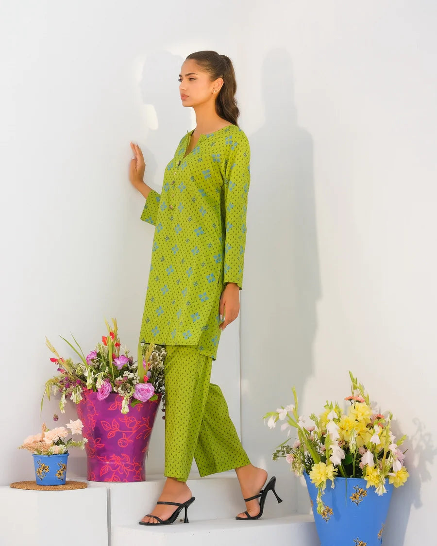 Dhaga Women Pret Printed 2 Piece Lawn Matching Separate FW24DSP009 - Summer Collection