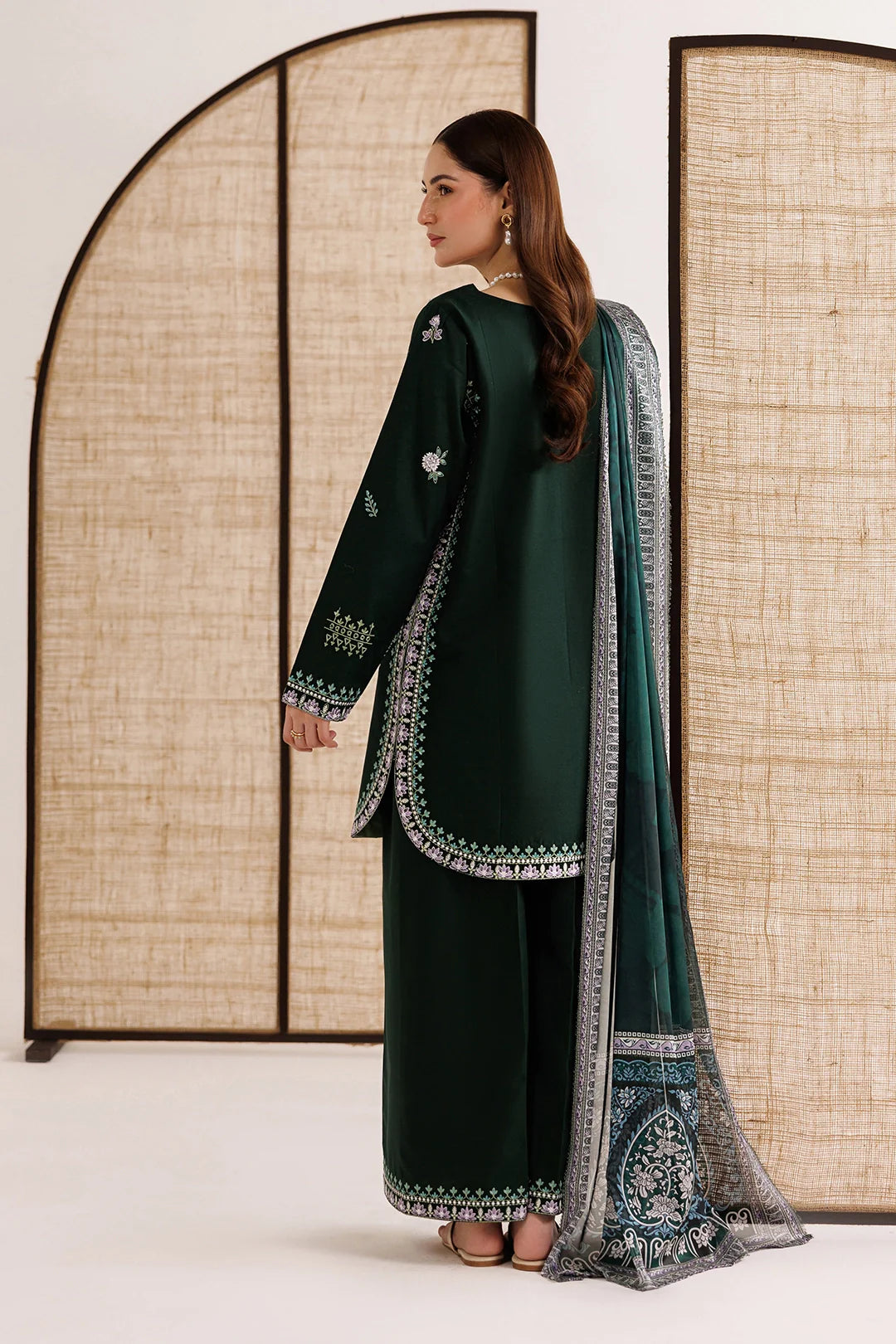 Mistfall by Panache Apparel RTW Embroidered Cotton 3 Piece Suit zivelle Eid Collection