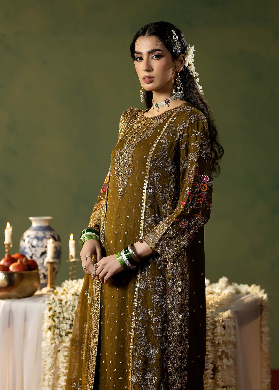 Lumiere Luxury by Meerak Pret Embroidered Chiffon 3 Piece Suit LMR-08 - Festive Collection