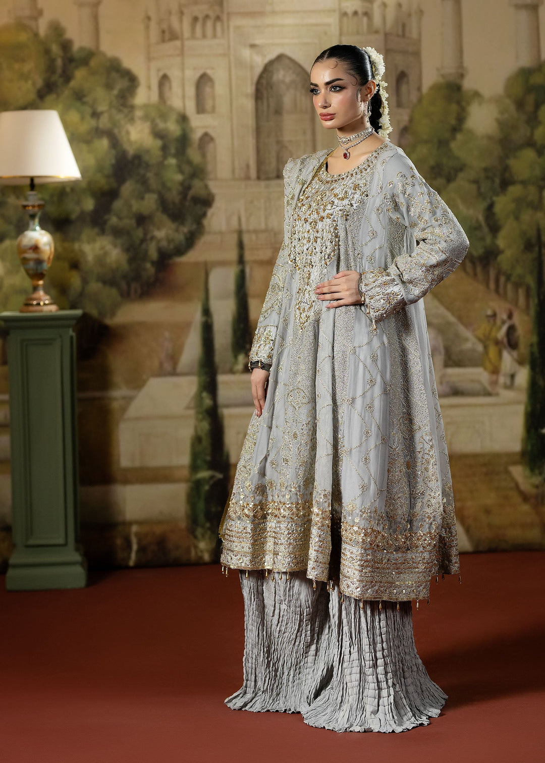 Lumiere Luxury by Meerak Pret Embroidered Chiffon 3 Piece Suit LMR-10 - Festive Collection