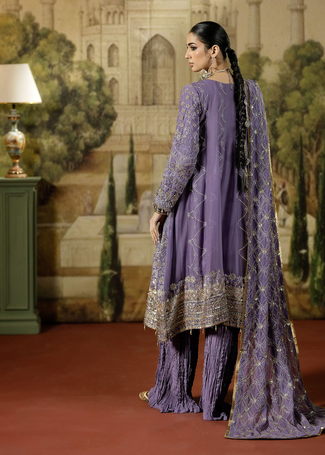 Lumiere Luxury by Meerak Pret Embroidered Chiffon 3 Piece Suit LMR-09 - Festive Collection