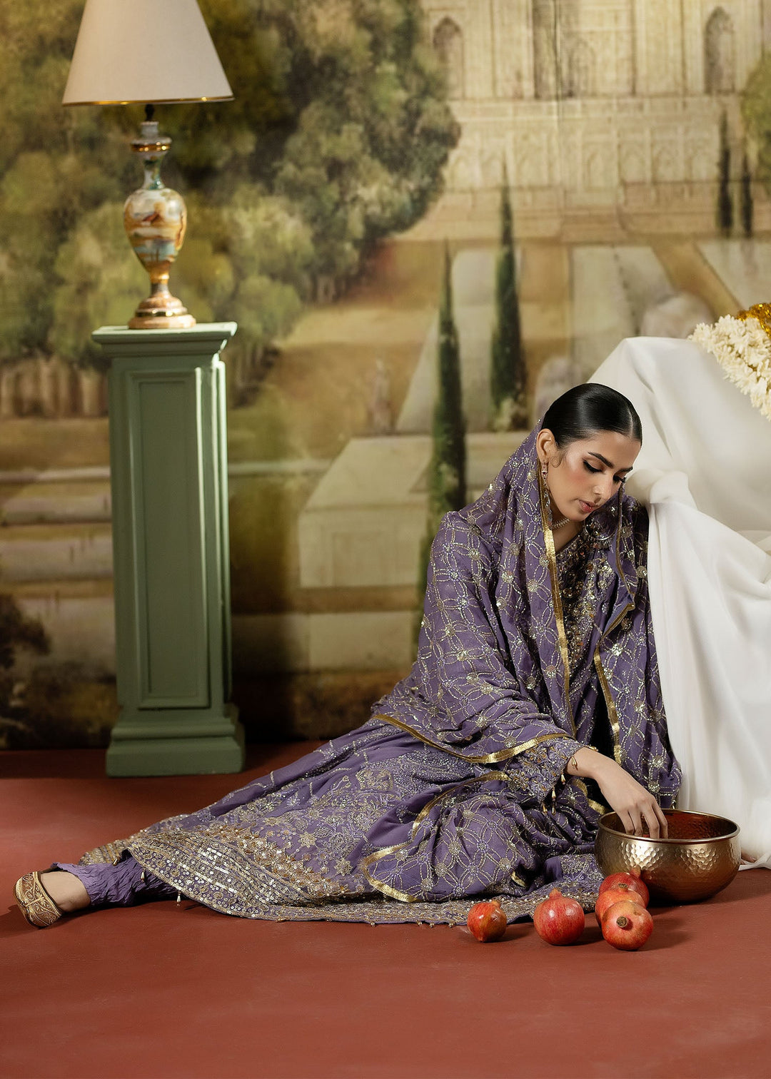 Lumiere Luxury by Meerak Pret Embroidered Chiffon 3 Piece Suit LMR-09 - Festive Collection