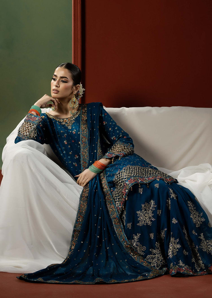 Lumiere Luxury by Meerak Pret Embroidered Chiffon 3 Piece Suit LMR-02 - Festive Collection