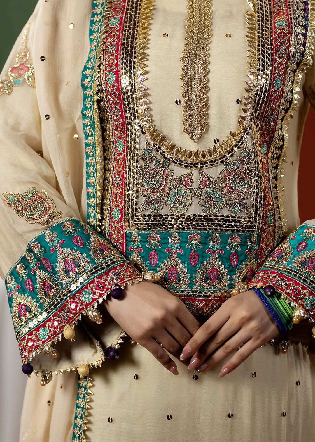 Lumiere Luxury by Meerak Pret Embroidered Chiffon 3 Piece Suit LMR-05 - Festive Collection