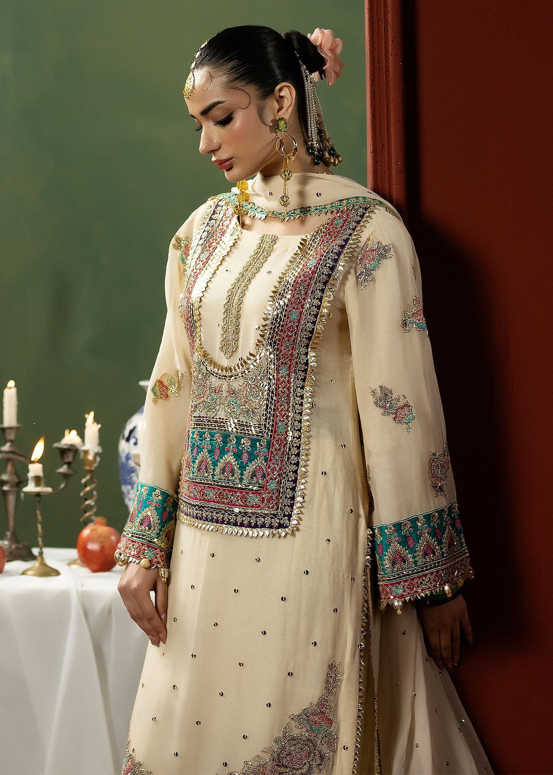 Lumiere Luxury by Meerak Pret Embroidered Chiffon 3 Piece Suit LMR-05 - Festive Collection