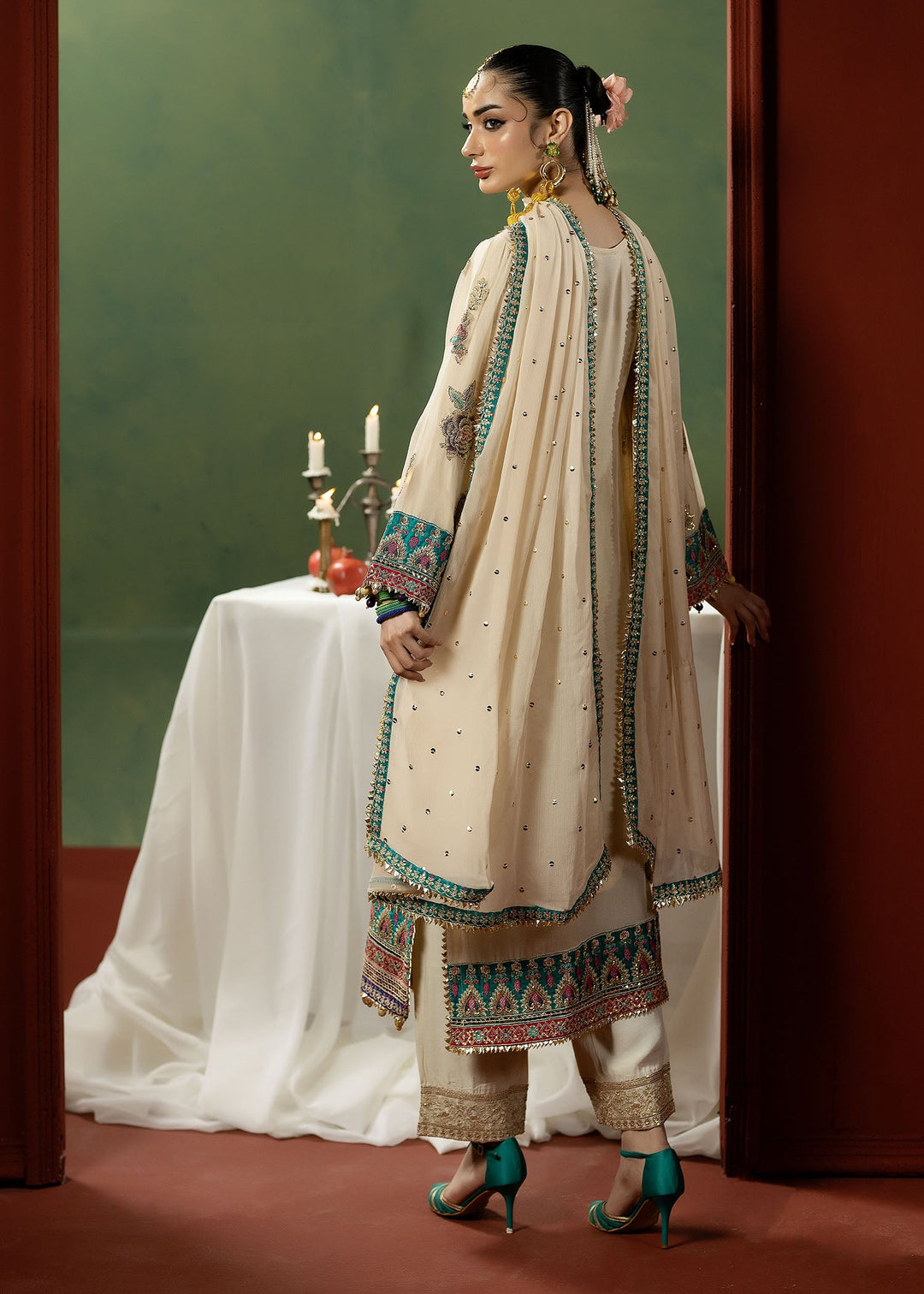 Lumiere Luxury by Meerak Pret Embroidered Chiffon 3 Piece Suit LMR-05 - Festive Collection