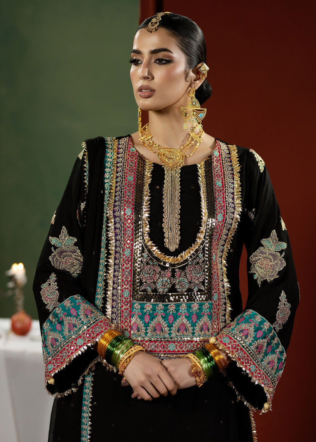 Lumiere Luxury by Meerak Pret Embroidered Chiffon 3 Piece Suit LMR-06 - Festive Collection