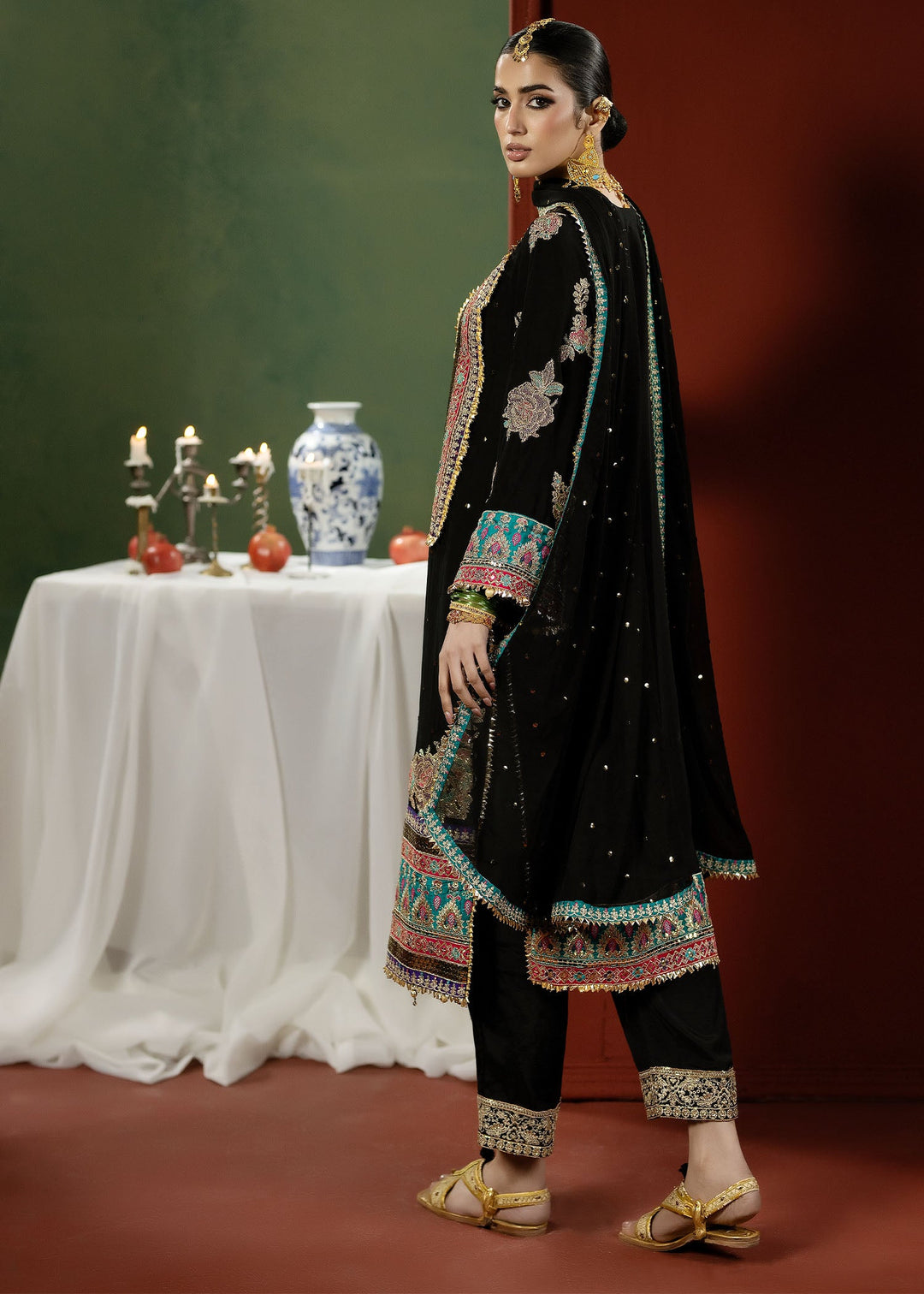 Lumiere Luxury by Meerak Pret Embroidered Chiffon 3 Piece Suit LMR-06 - Festive Collection