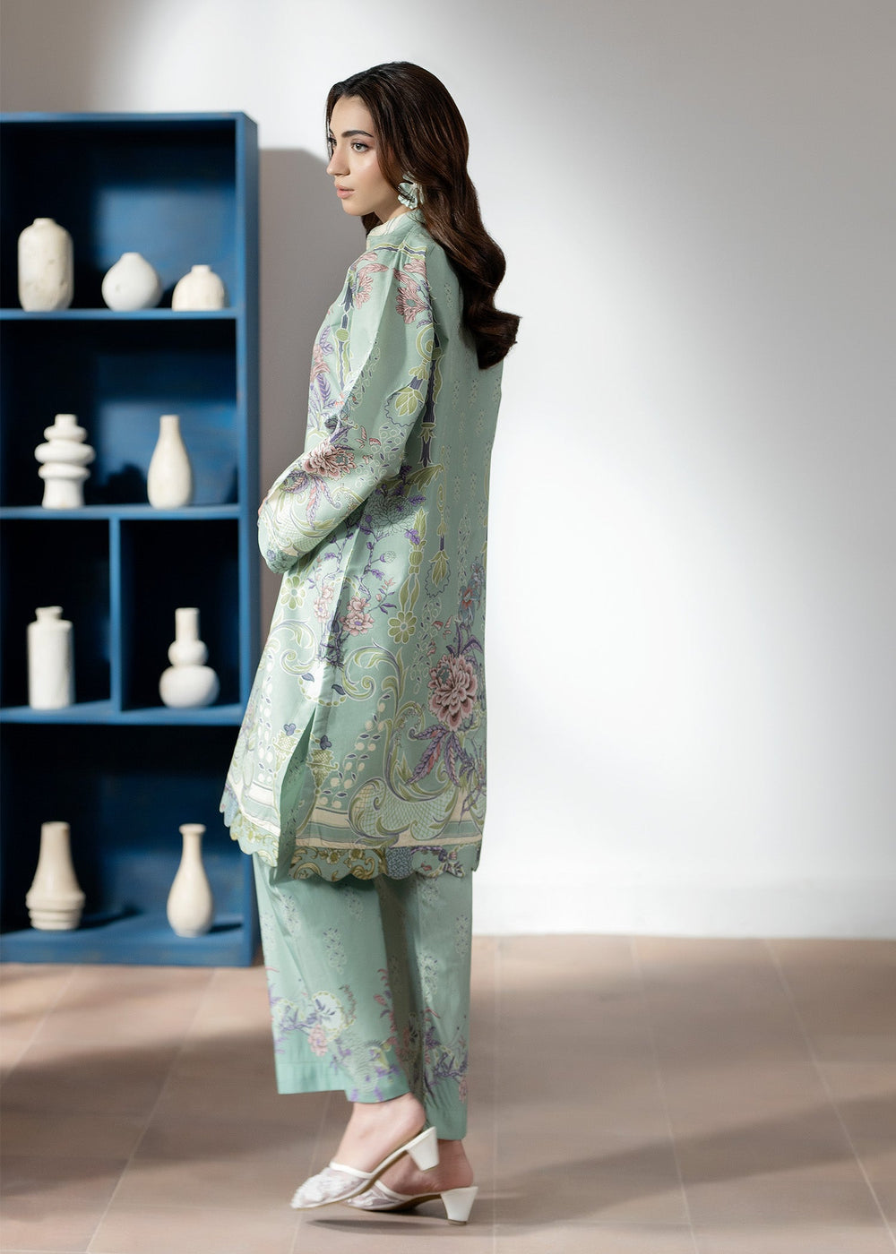 Pretfection by Meerak Printed Silk 2 Piece Suit Co-Ord Sets-02 - Casual Collection