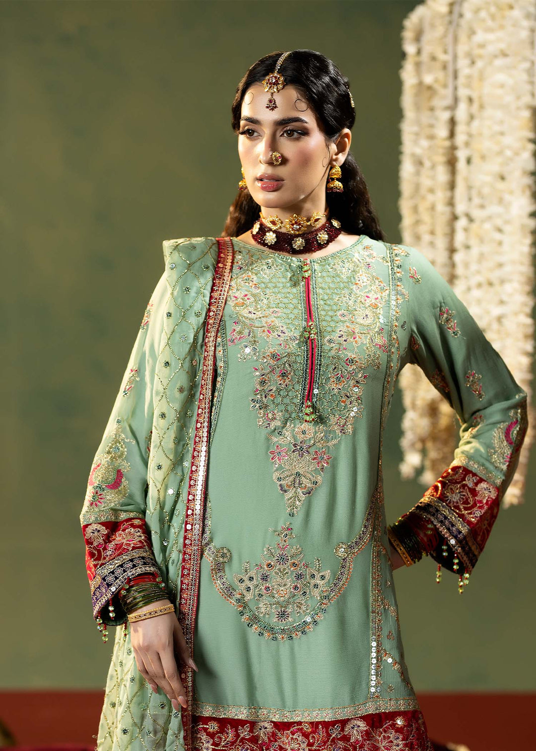 Lumiere Luxury by Meerak Pret Embroidered Chiffon 3 Piece Suit LMR-04 - Festive Collection