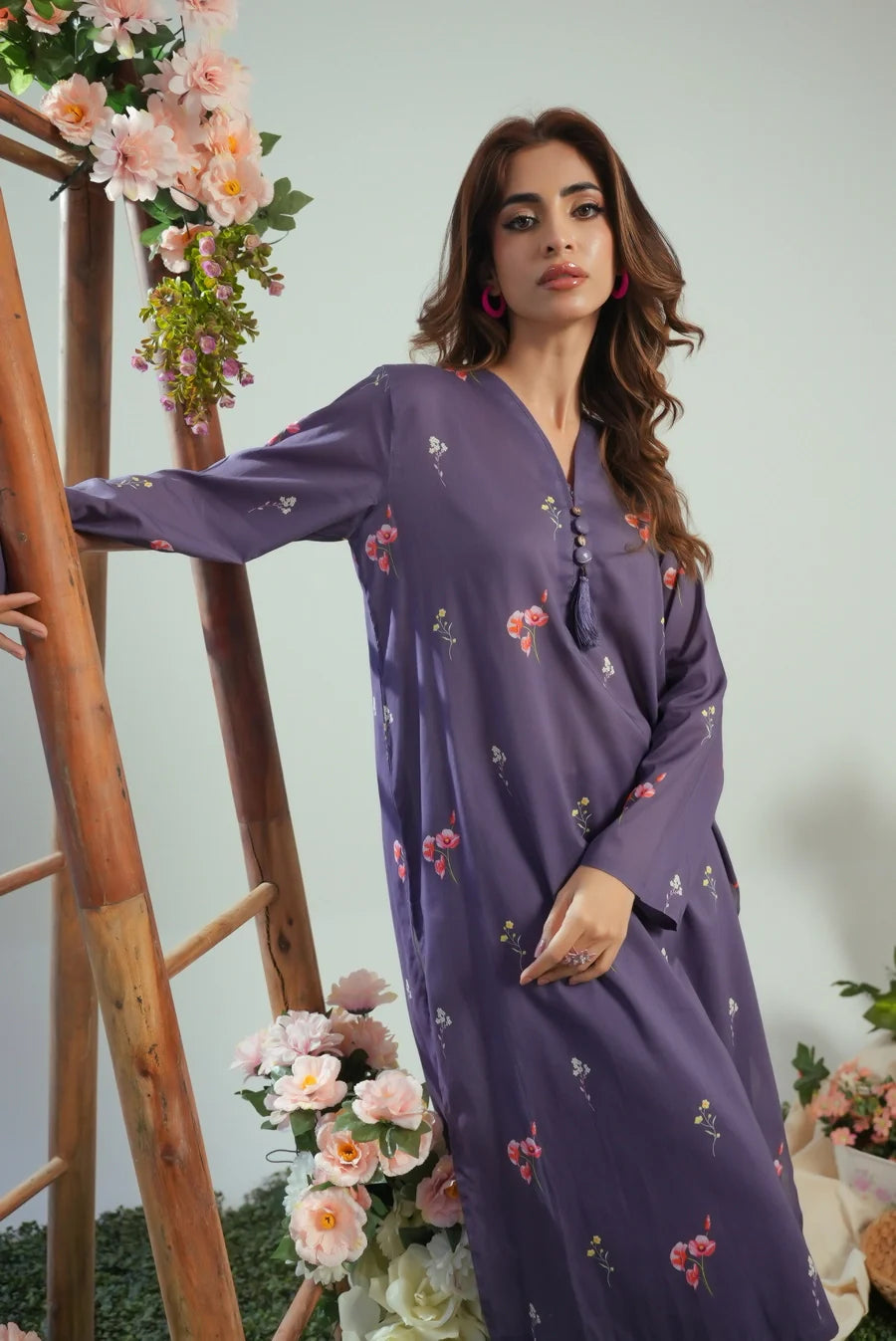 Dhaga Women Pret Printed 2 Piece Lawn Matching Separate FW24DSP0045 - Summer Collection