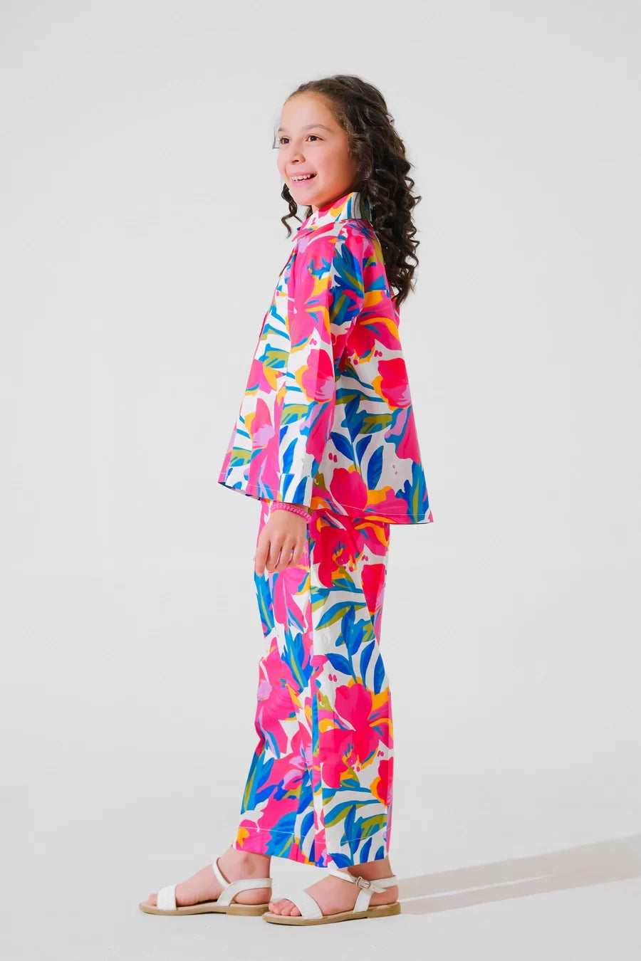 Dhaga Kids Pret Printed Poly lawn 2 Piece Alara SPD25K12 - Summer Collection