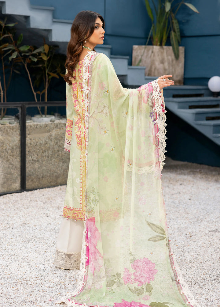 La Elise Women Unstitched Embroidered Lawn 3 Piece Suit 0000403 Zoe - Casual Collection