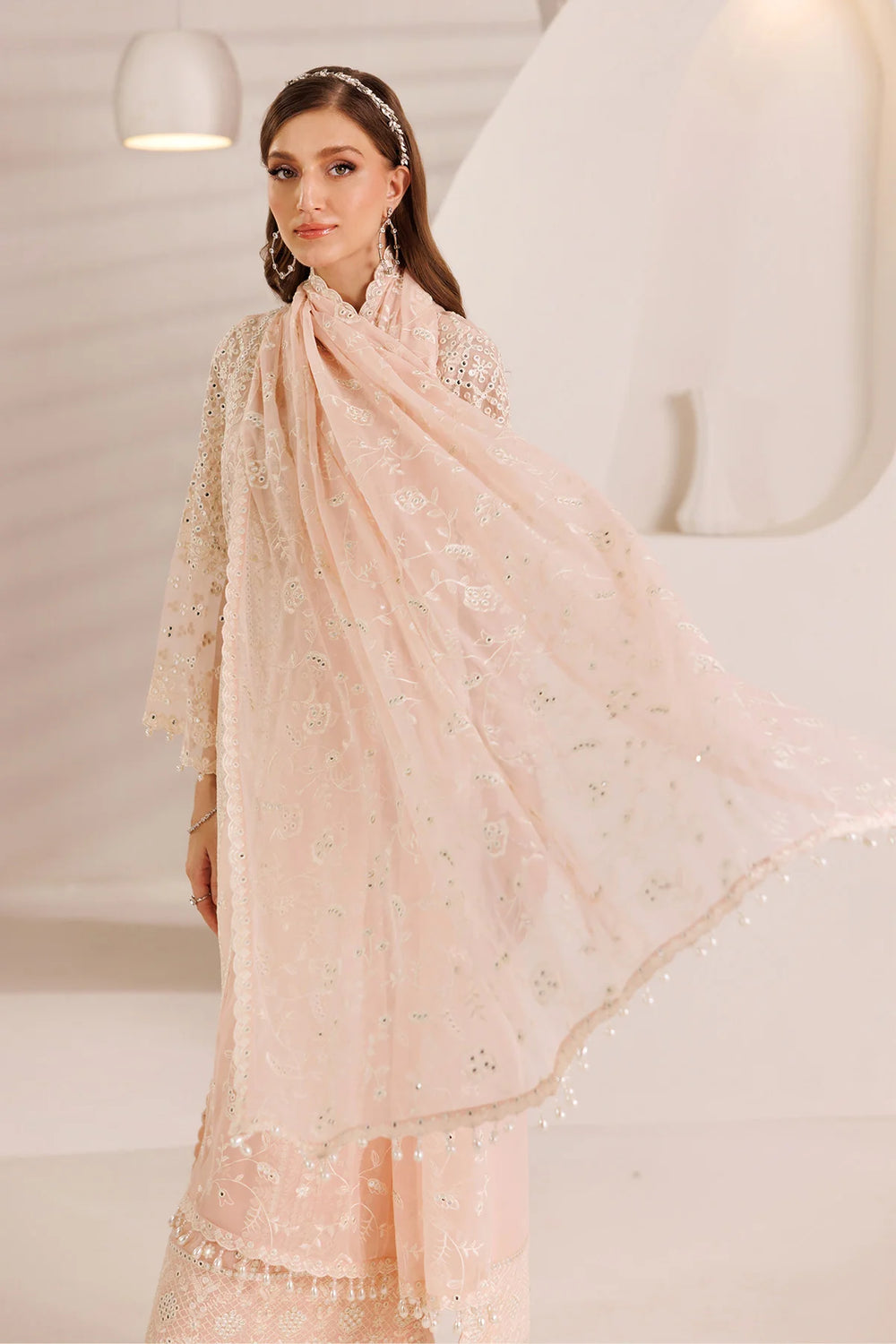 Alizeh Fashion Unstitched Embroidered Chiffon 3 Piece Suit AF26UCF AF-DHG-5029-Miksha - Festive Collection