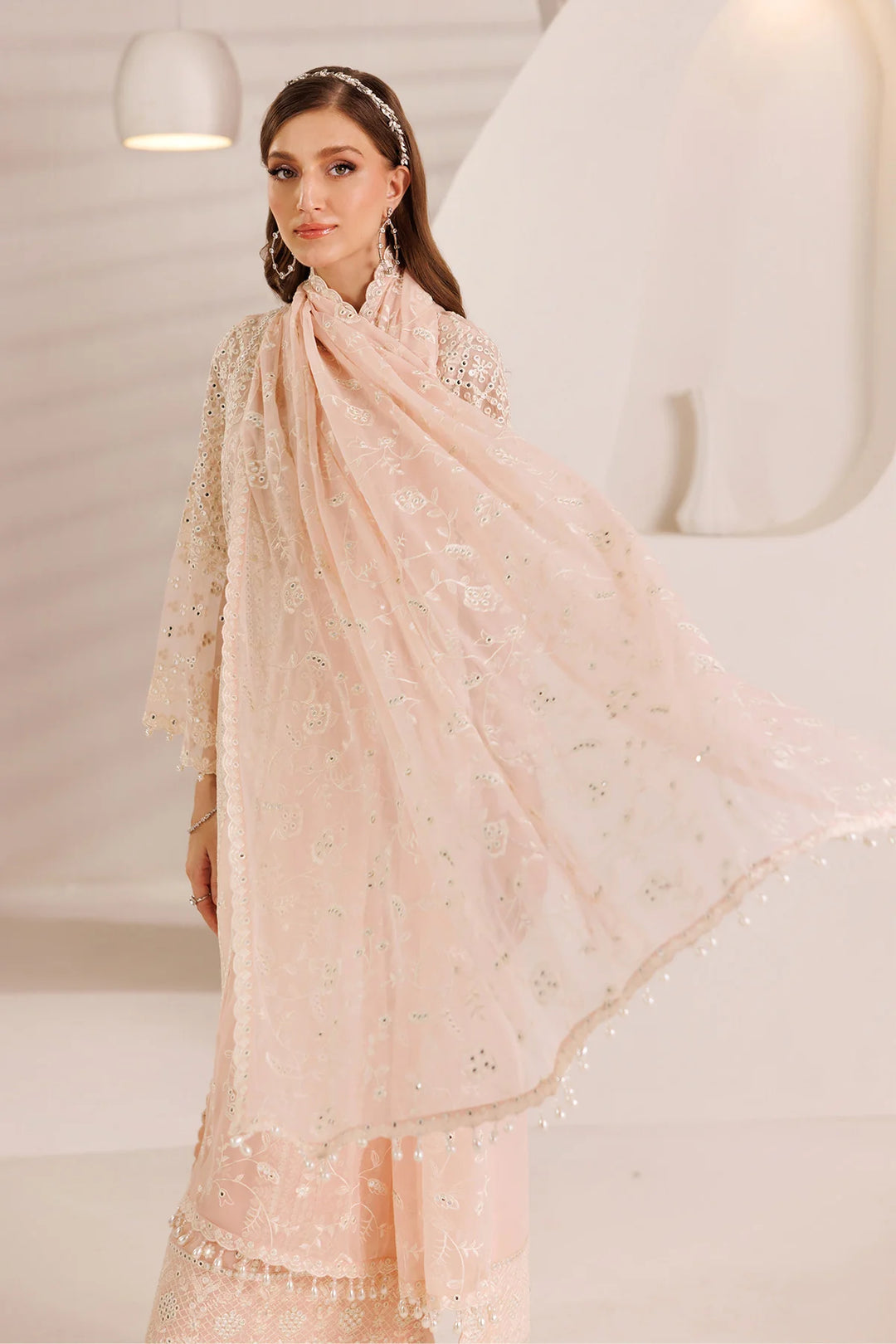 Alizeh Fashion Unstitched Embroidered Chiffon 3 Piece Suit AF26UCF AF-DHG-5029-Miksha - Festive Collection