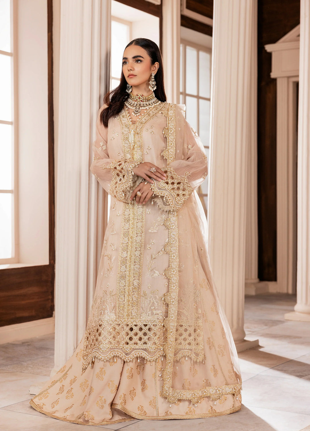 La Elise Women Unstitched Embroidered Lawn 3 Piece Suit 000102 Orla - Casual Collection