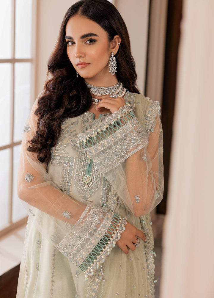 La Elise Women Unstitched Embroidered Lawn 3 Piece Suit 000106 Claire - Casual Collection