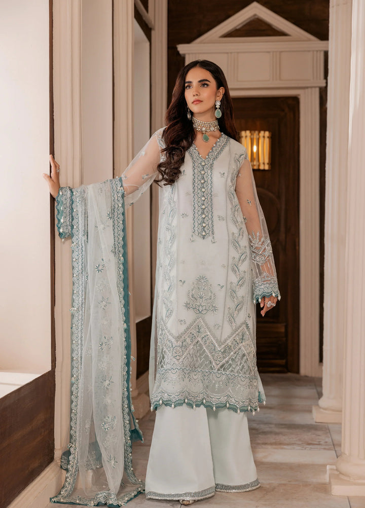La Elise Women Unstitched Embroidered Lawn 3 Piece Suit 000103 Agnes - Casual Collection