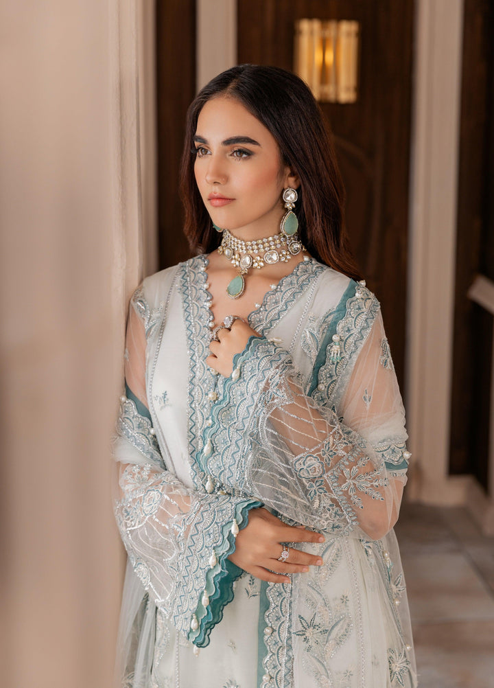 La Elise Women Unstitched Embroidered Lawn 3 Piece Suit 000103 Agnes - Casual Collection