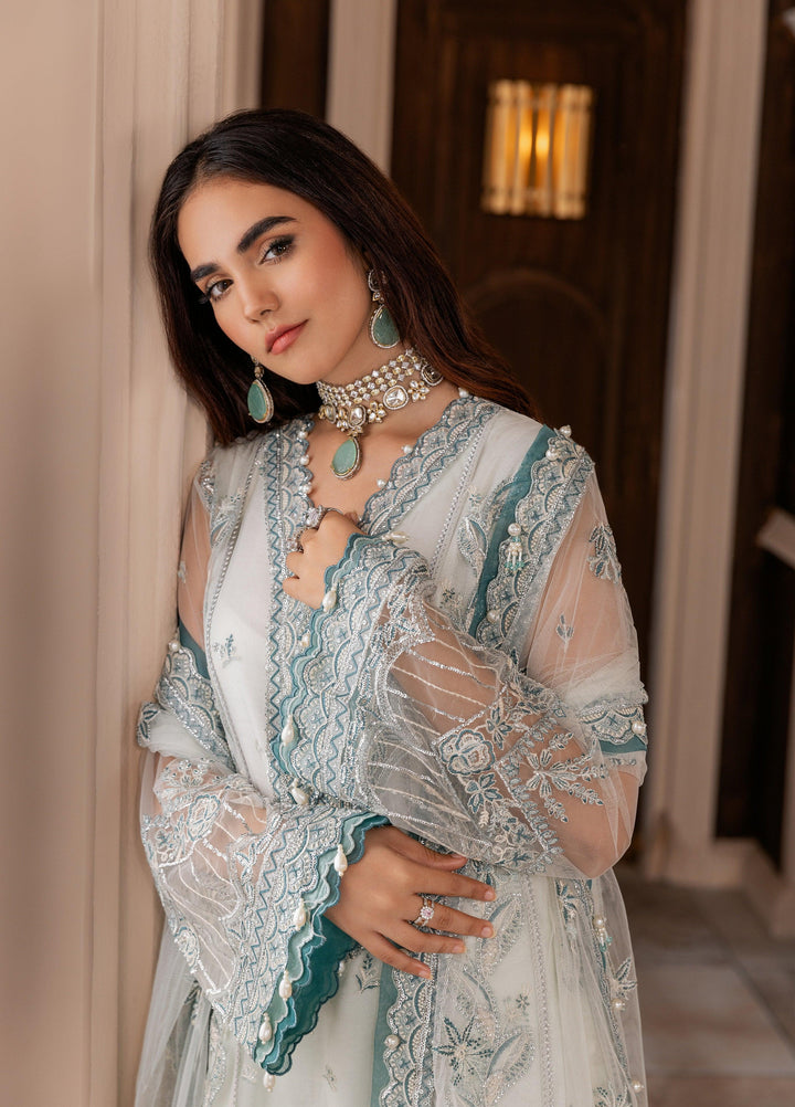 La Elise Women Unstitched Embroidered Lawn 3 Piece Suit 000103 Agnes - Casual Collection
