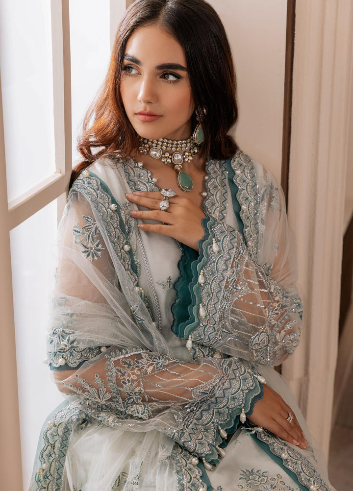 La Elise Women Unstitched Embroidered Lawn 3 Piece Suit 000103 Agnes - Casual Collection