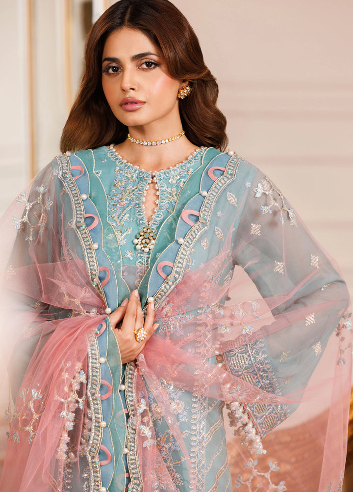 La Elise Women Unstitched Embroidered Lawn 3 Piece Suit 0001005 Bella - Casual Collection