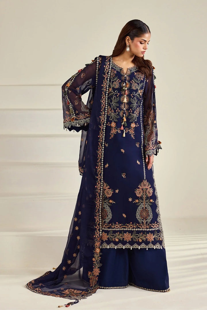 Dhaagay by Alizeh Fashion Unstitched Embroidered Chiffon 3 Piece Suit AF26UCD AF-DHG-5054 Anvah - Festive Collection