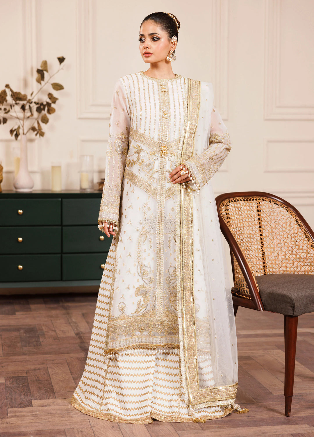 La Elise Women Unstitched Embroidered Lawn 3 Piece Suit 0001006 Anais - Casual Collection