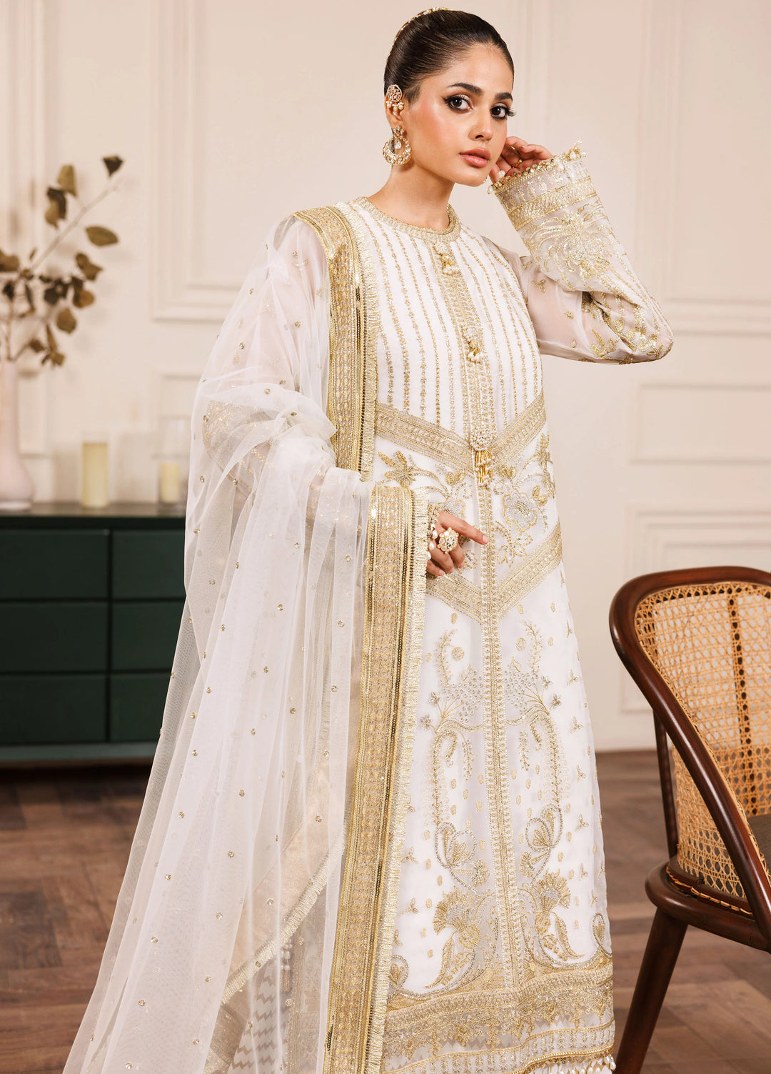 La Elise Women Unstitched Embroidered Lawn 3 Piece Suit 0001006 Anais - Casual Collection