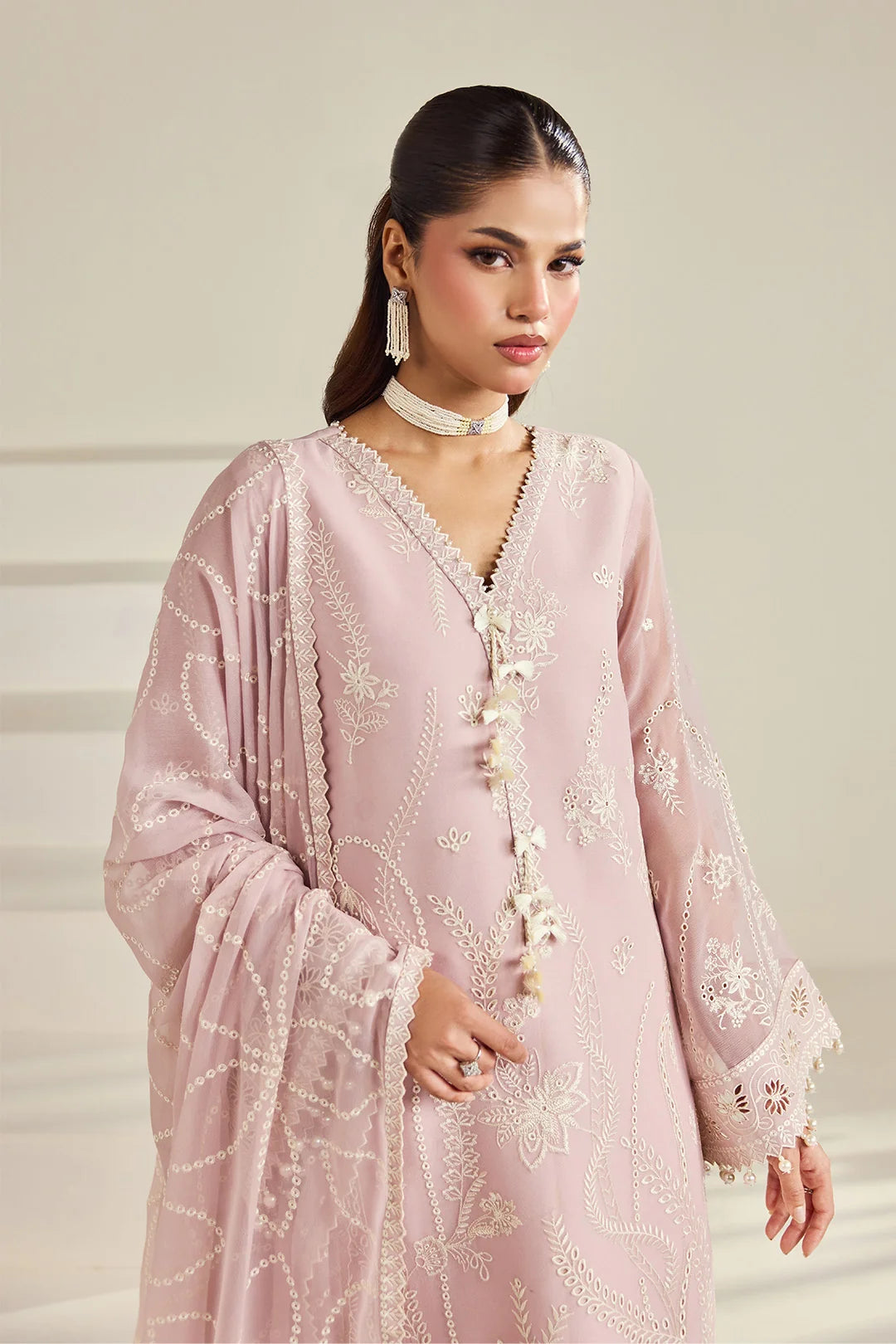Dhaagay by Alizeh Fashion Unstitched Embroidered Chiffon 3 Piece Suit AF26UCD AF-DHG-5056 Ornee - Festive Collection