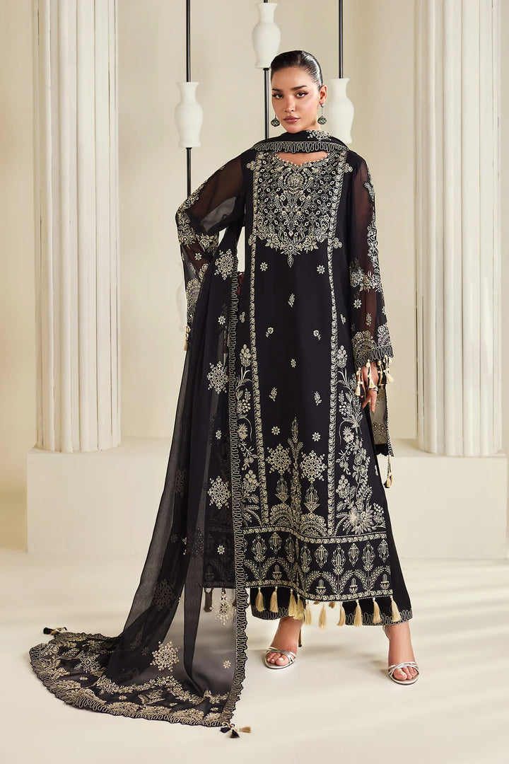 Dhaagay by Alizeh Fashion Unstitched Embroidered Chiffon 3 Piece Suit AF26UCD AF-DHG-5050 Zarly - Festive Collection